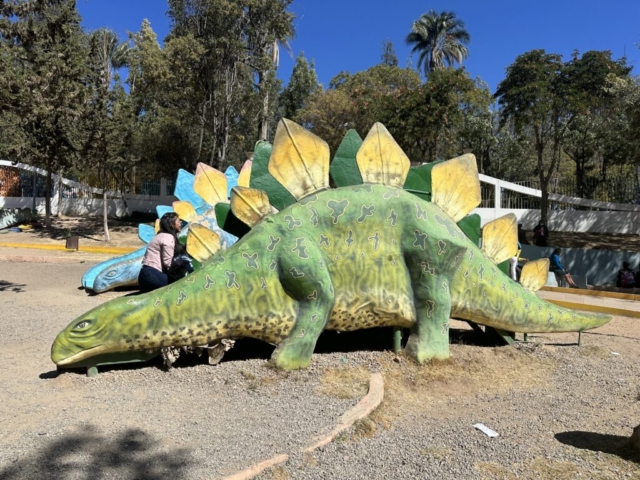 dinosaurie ihriská v Parque Bolívar